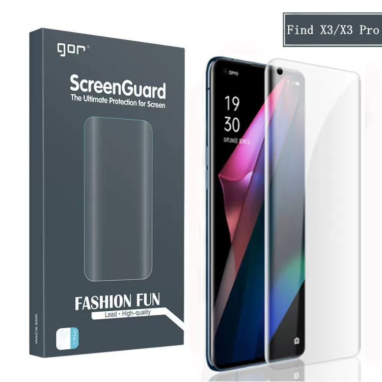 Защищенная пленка GOR для OPPO Find X5 Pro, изогнутая, защитная пленка полного экрана