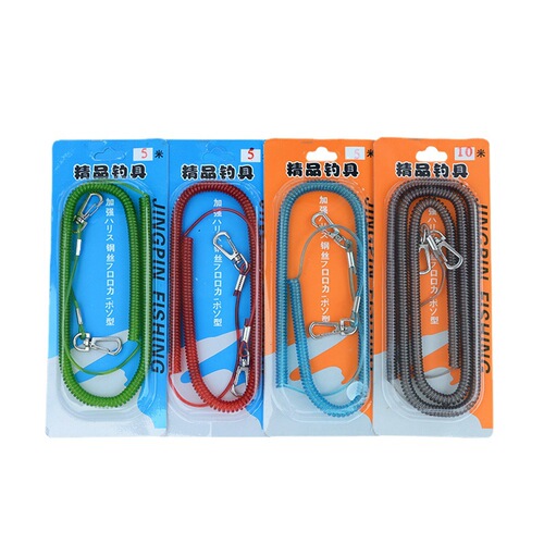 Telescopic fishing wire rope, pole protection rope, elastic pole release rope, 3 meters 5 meters 8 meters 10 meters 15 fishing gear supplies