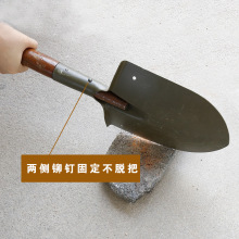 工厂205工兵铲子淬火木柄小军锹多功能露营户外钓鱼战备铁锹