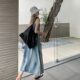 2024 niche design tie-dyed elegant sling dress women's summer loose lazy style seaside holiday long skirt
