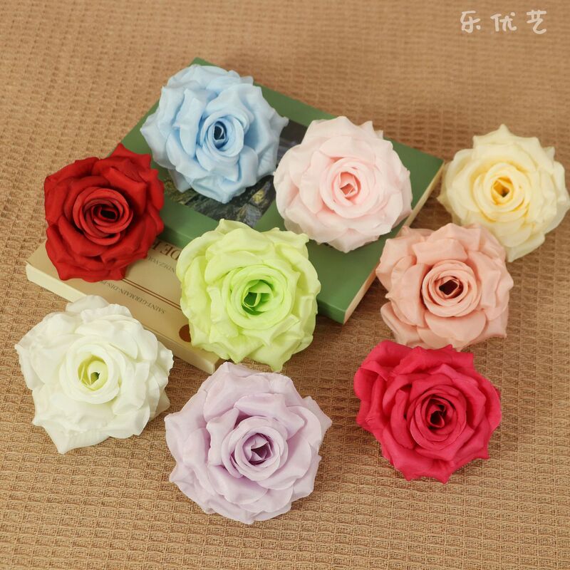 Leyouyi Simulated Diamond Rose Head Wedding Hall Scenery Waterfall Flower Sea Popular Flower Wall Wedding Soft Decoration Fake Flowers