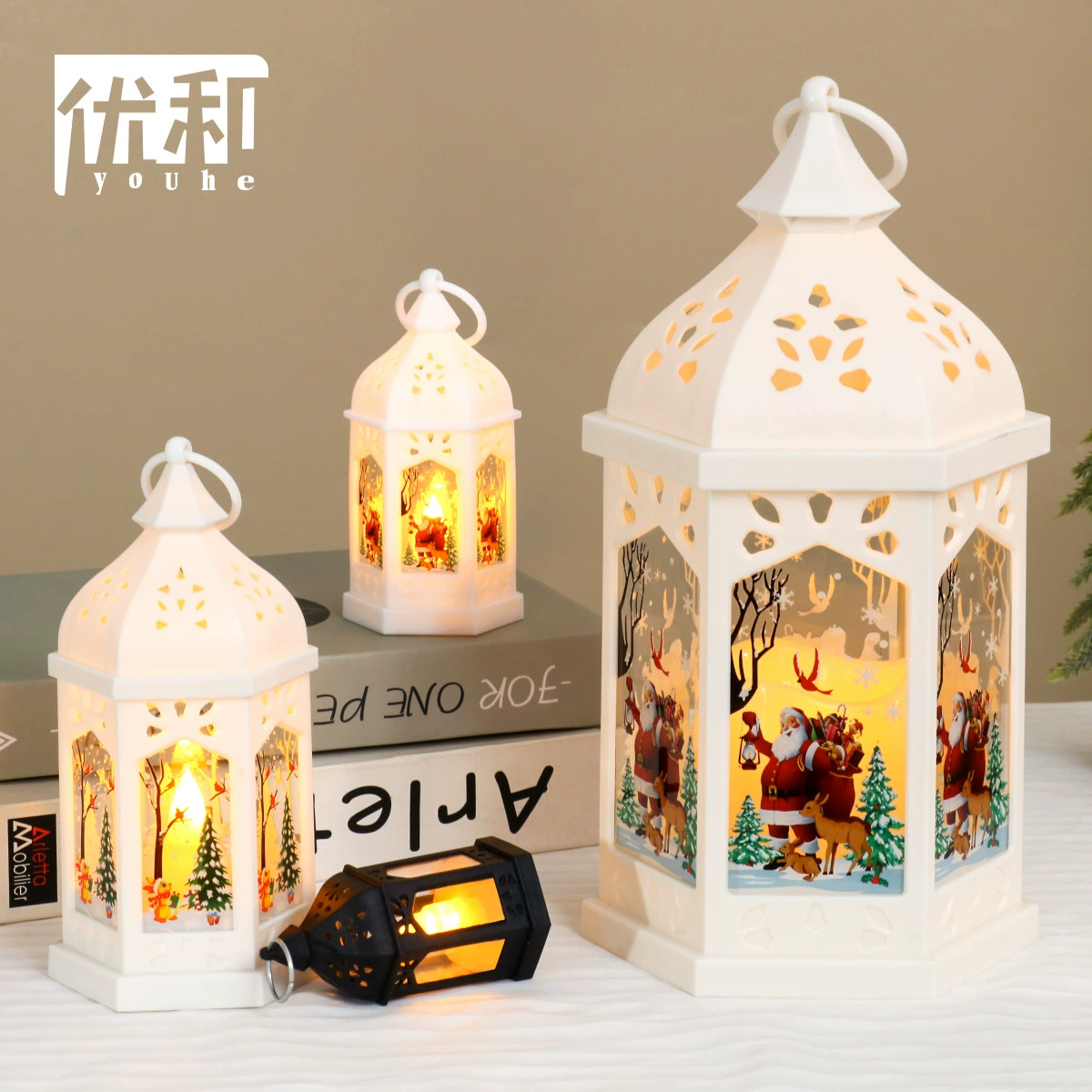 Трансграничные европейские винтажные стеклянные подсвечники светодиодные ветряные светильники креативные кемпинг электронные свечи портативные небольшие световые украшения