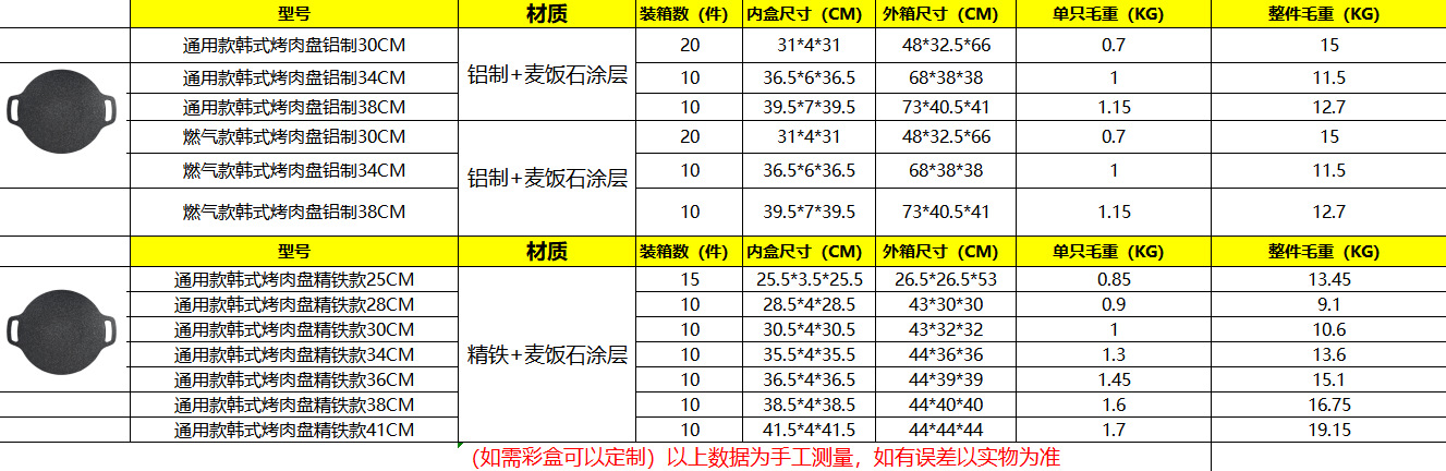 烤盘韩国家用麦饭石电磁炉韩式烤肉盘商用不粘锅卡式炉户外铁板烧详情1