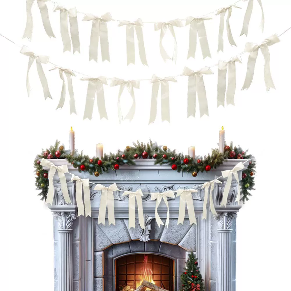 Рождественское украшение Бантик Рождественское украшение для елки Свадебная настенная подвеска для мебели