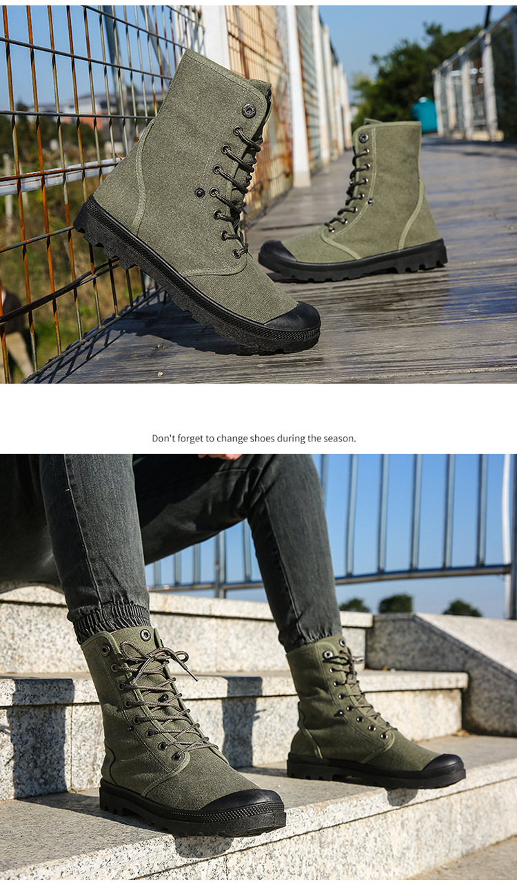 Outdoor-Schuhe, dicke Sohlen, High-Top-Canvas-Schuhe, umgedrehte Martin-Schuhe, modische und sportliche Schuhe_voghion.com
