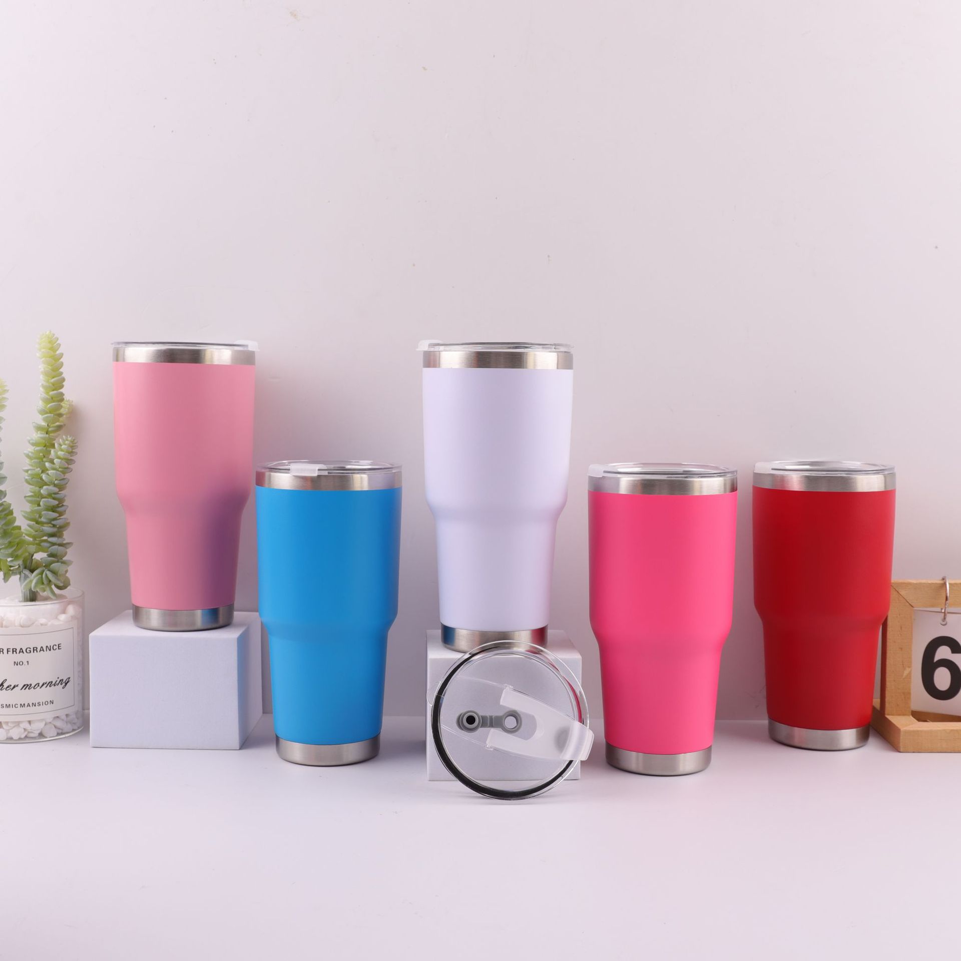 Transfronterizo 304 acero inoxidable aislamiento térmico aislamiento frío 30OZ taza de café portátil de gran capacidad de automóvil