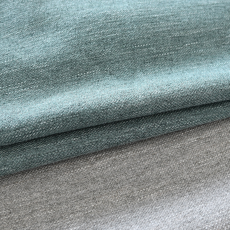 个性风格新款涤黏竹节厚重全遮光窗帘布料批发