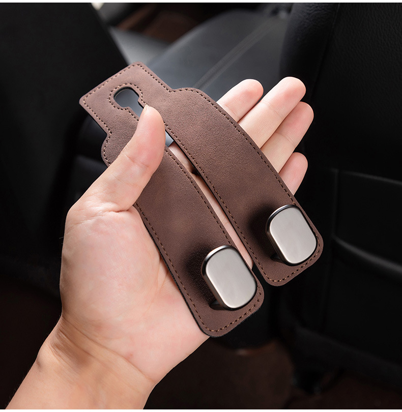 Car Hook Fur Metal Double Hook Rear Seat Back Storage Car Interior Decoration Supplies