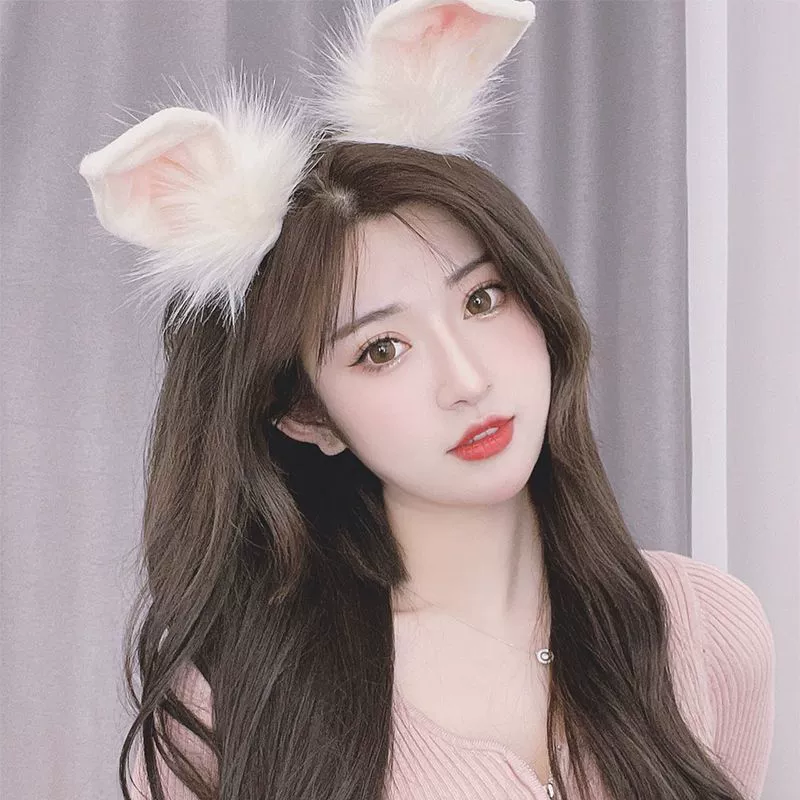 Обруч для волос кролика ухо Обруч для волос девушки сердце головные уборы милые девушки аксессуары для волос фото реквизит головные уборы имитация ушей зверя