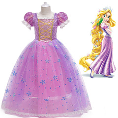 Overseas Foreign Trade Child Dress Sophia Flower Princess Dress Frozen Sofia Net Skirt with Socks