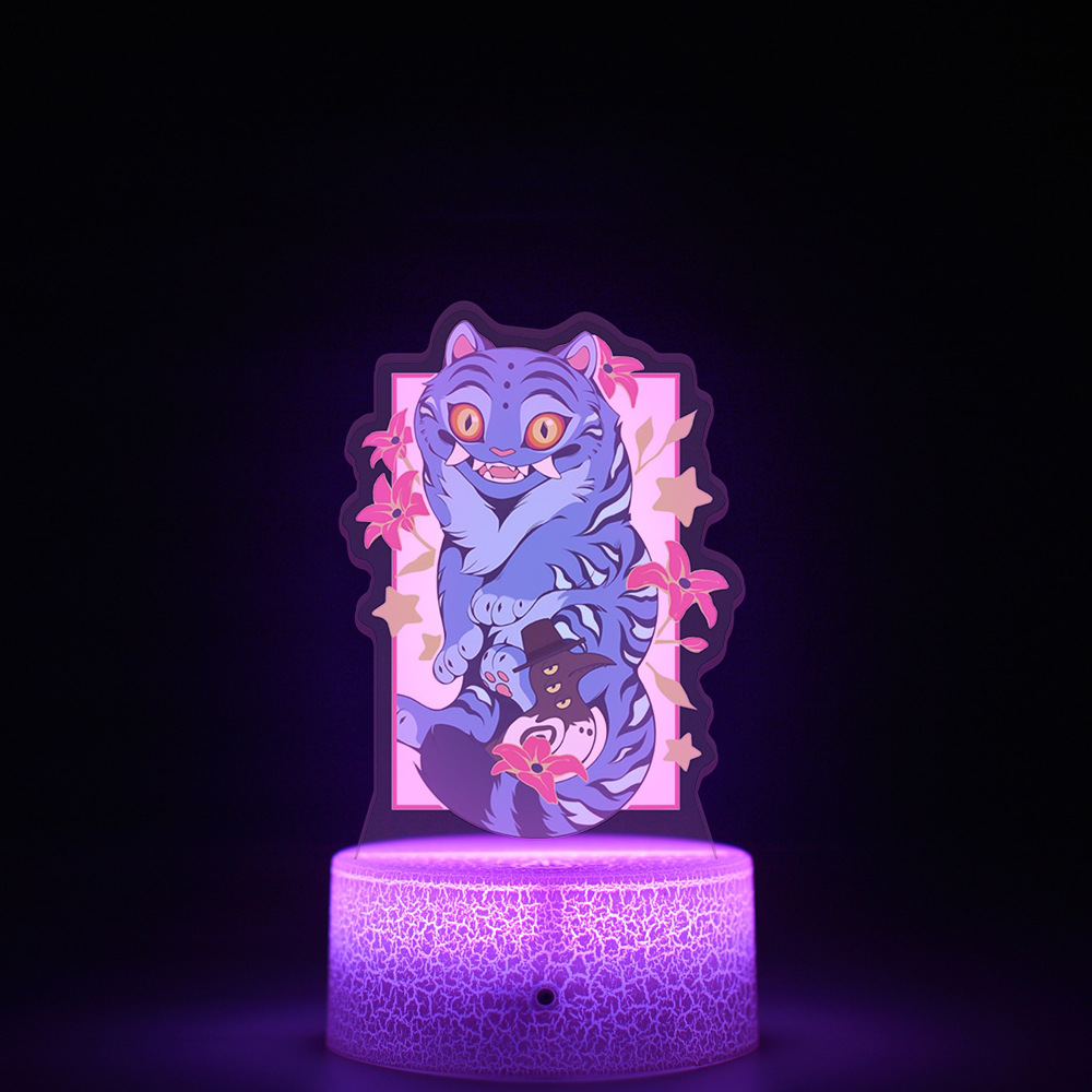 Caza de demonios transfronteriza K-POP grupo de mujeres perímetro cazadores intermedia impresión interior de control remoto luz de noche