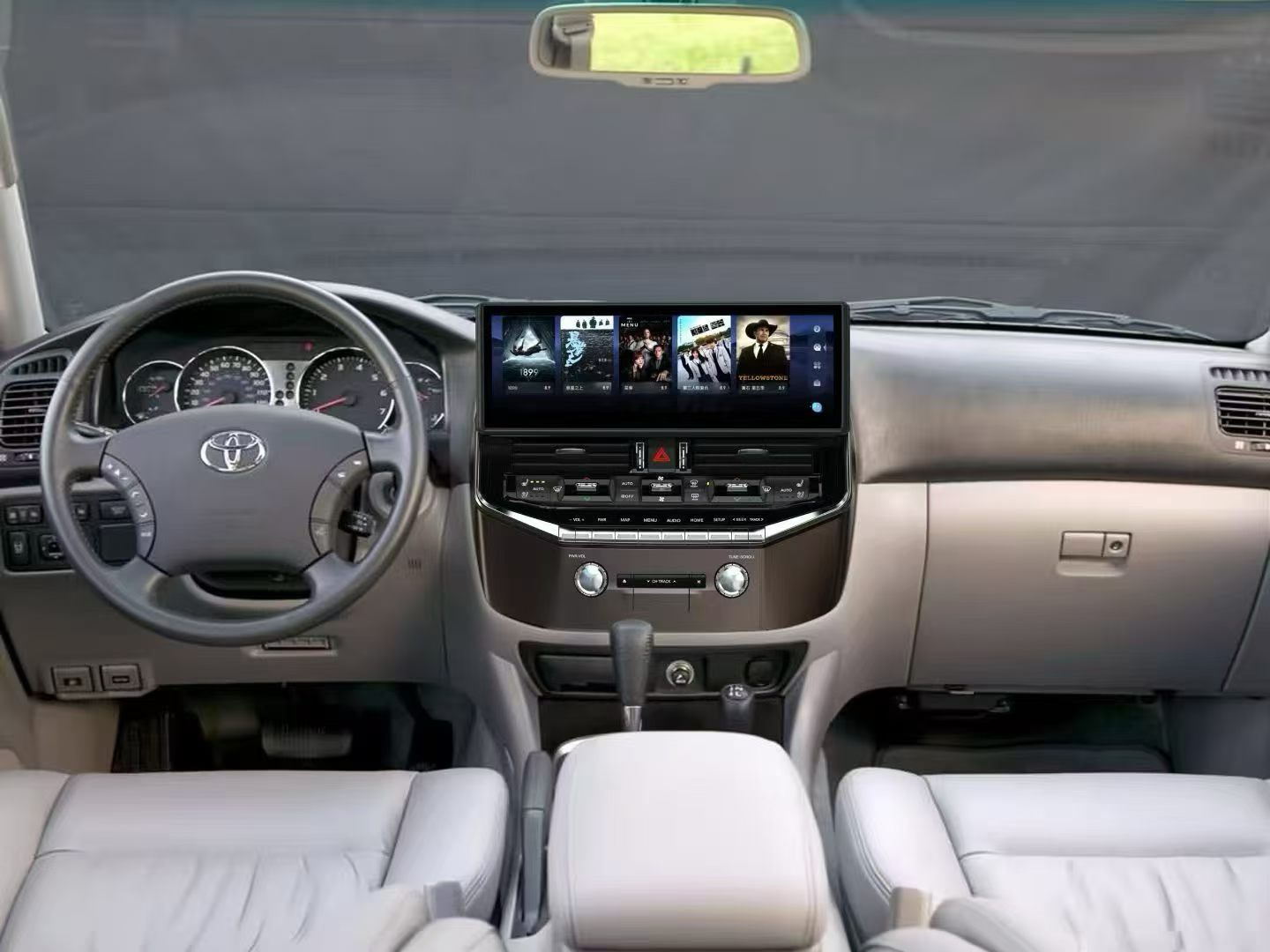 Suitable for 03-07 old models upgraded to new Land Cruiser LC100/LX470 with LC300 Android large-screen navigation