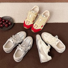 シルバー道徳トレーニングシューズ女性のための 2025 夏の新メッシュ通気性カジュアルスポーツシューズソフトソール本革フォレストシューズ