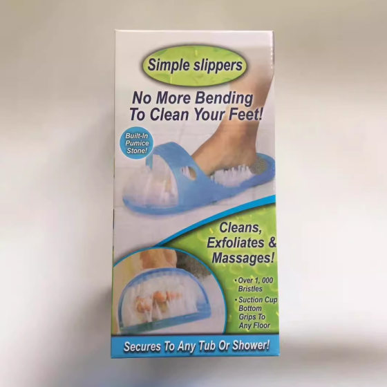 Lazy foot washing artifact foot grinding foot washing slippers with suction cup bathroom bath foot rubbing dead skin massage slippers