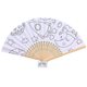 New 7-inch Colored Paper Fan Children's Graffiti Folding Fan Kindergarten Handmade DIY Painting Fan Stall Painting Toys