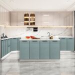 厨房橱柜大理石台面不锈钢水盆柜简易组装经济型洗菜盆柜一体佛山