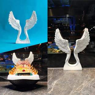 Lobster Shell Plate Sashimi Decoration Restaurant Seafood Posture Plate Decoration Salmon Wings Decoration Background