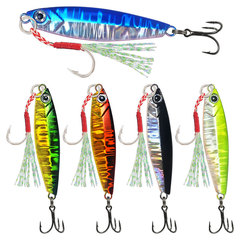 7g-30g MaChang Lead Fish, 3rd Generation Long-Range Shore Casting Jigging Lead Fish—Freshwater & Saltwater Lure, Single Hook & Triple Hooks