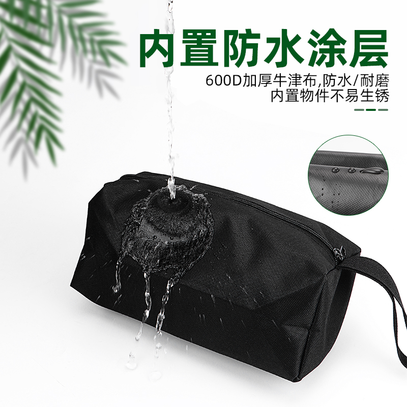 Kit de herramientas lienzo grueso fuerte paquete de piezas duraderas multifuncional bolsa eléctrica de reparación de tela de oxford pequeña bolsa de almacenamiento