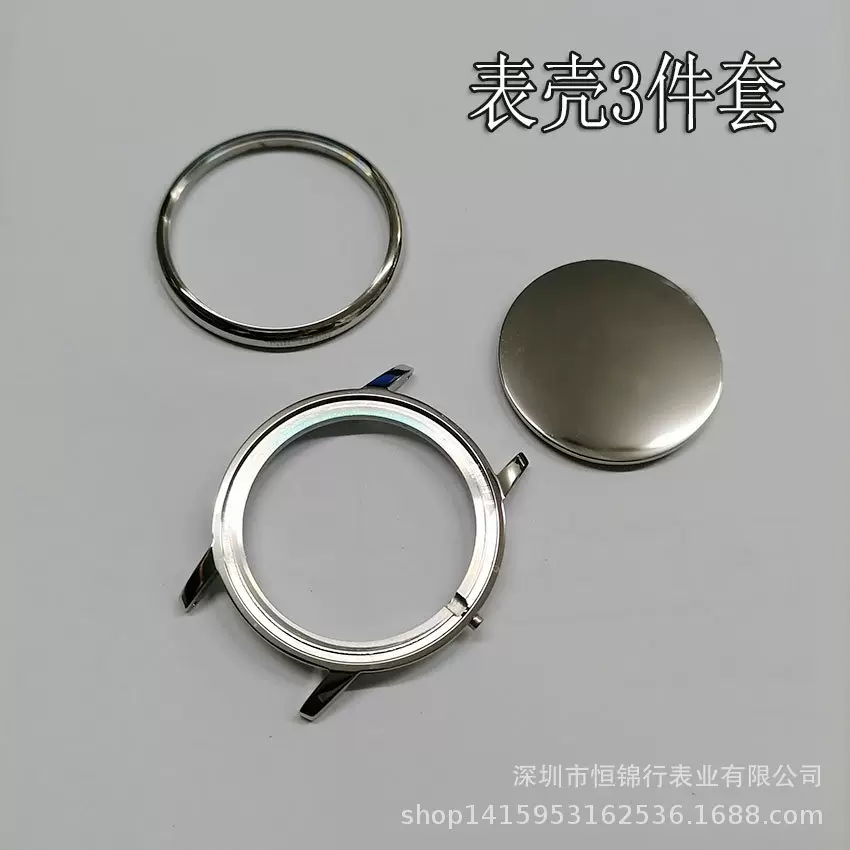 工厂现货316L不锈钢表壳薄款休闲手表壳 石英表壳 非机械表壳