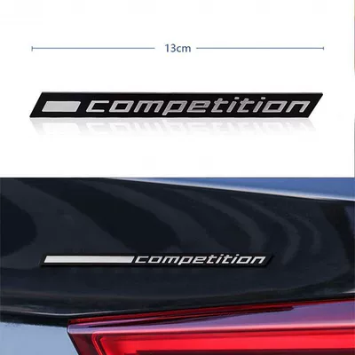 Suitable for BMW X1, MX3, MX4, MX5, MX6, and M series models, including the Competition and Thunder Edition versions; also compatible with M1, M3, M5, M4, and M6 (Car logo) - standard-competition13cm