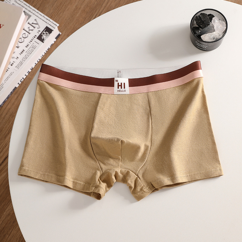 Hombres algodón moda algodón antibacteriano entrepierna grafeno suelta pantalones de calzado transpirables sin marcas