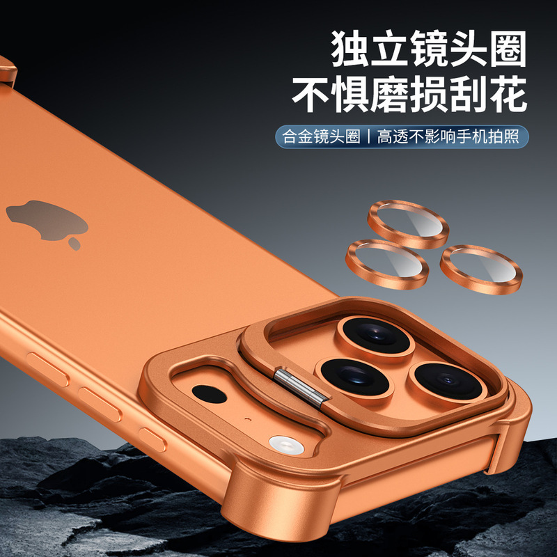 异形金属角垫适用于苹果17pro手机壳17air防摔17镜头支架保护壳|undefined