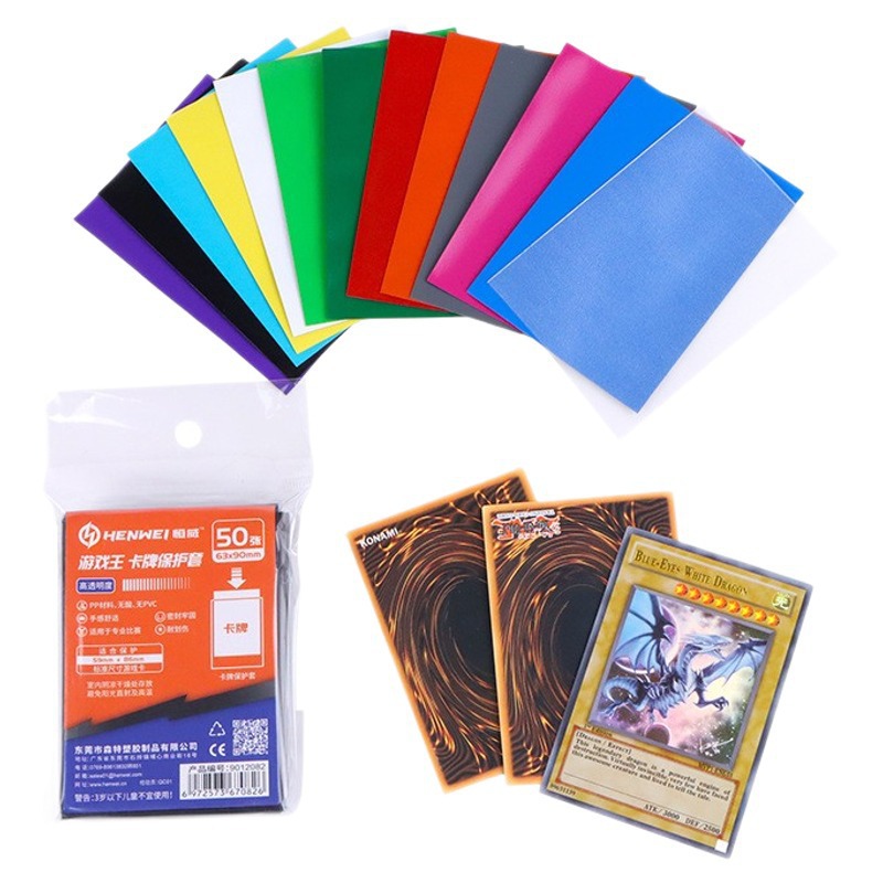 Fundas para cartas Yu-Gi-Oh de 63*90 mm, fundas protectoras esmeriladas para juegos de cartas Yu-Gi-Oh, fundas pequeñas para cartas, venta al por mayor. image 7