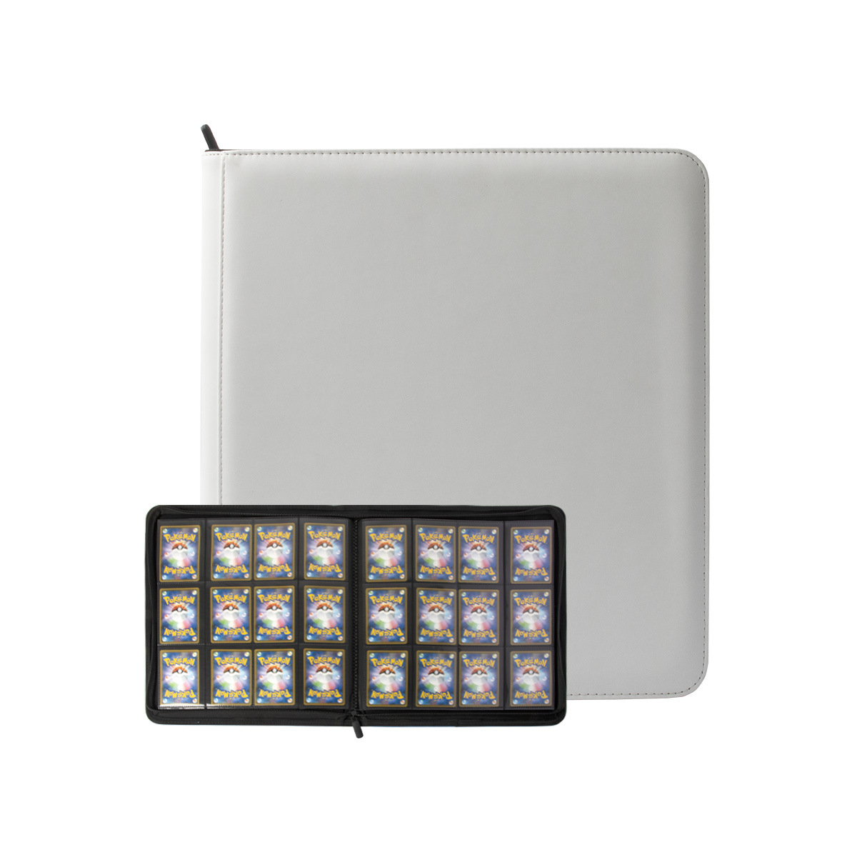 Cuero pu12 cremallera tarjeta libro anime juego tarjeta de almacenamiento libro Ultraman colección tarjeta estrella manual al por mayor