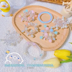 Korean Version Laser Mermaid Cute Phone String Simple Bracelet Hairband Frosted Headpiece Invisible Fashion Accessory