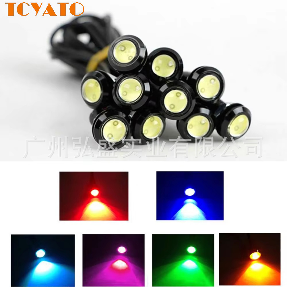 Tcyato Popular Modified Light Motorcycle Led Strobe 18mm 23mm Car Truck/Mountain Bike 12V Eagle Eye