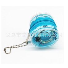 韩国ins透明钱包透明PVC创意卡通小号儿童收纳硬币零钱包亚马逊