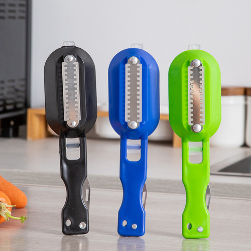 Fish scale brush, household scale scraper, fish scale planer, kitchen gadgets, three colors