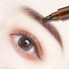 Su'anke Liquid Eyebrow Pencil Ultra Fine Waterproof Four-Ended Eyebrow Pencil Thick Pen Sweatproof Realistic Water Eyebrow Pencil Wholesale
