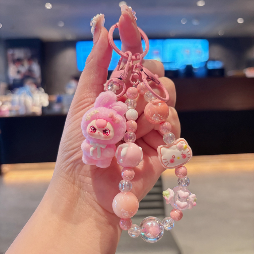 Funny and Cute Labubu Popular Cute Phone Chain Keychain Bag Pendant Accessories Wholesale Holiday Gifts