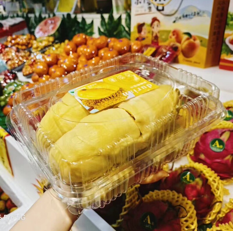 1.0kg Watermelon Boxes, Durian Flesh Boxes, Winter Jujube Disposable Fruit Boxes, 1000g Packaging Boxes, Transparent Plastic Cherry Boxes