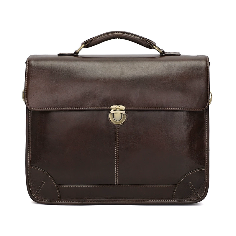 Retro leather universal laptop, purse, bag, genuine leather, cowhide, 15.6inch