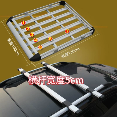 Universal Shelf Frame Basket Special | Roof rack - double-layer-1x-13m-b-style-5cm-wide-aluminum-crossbar-mesh-rope-no-punching-required