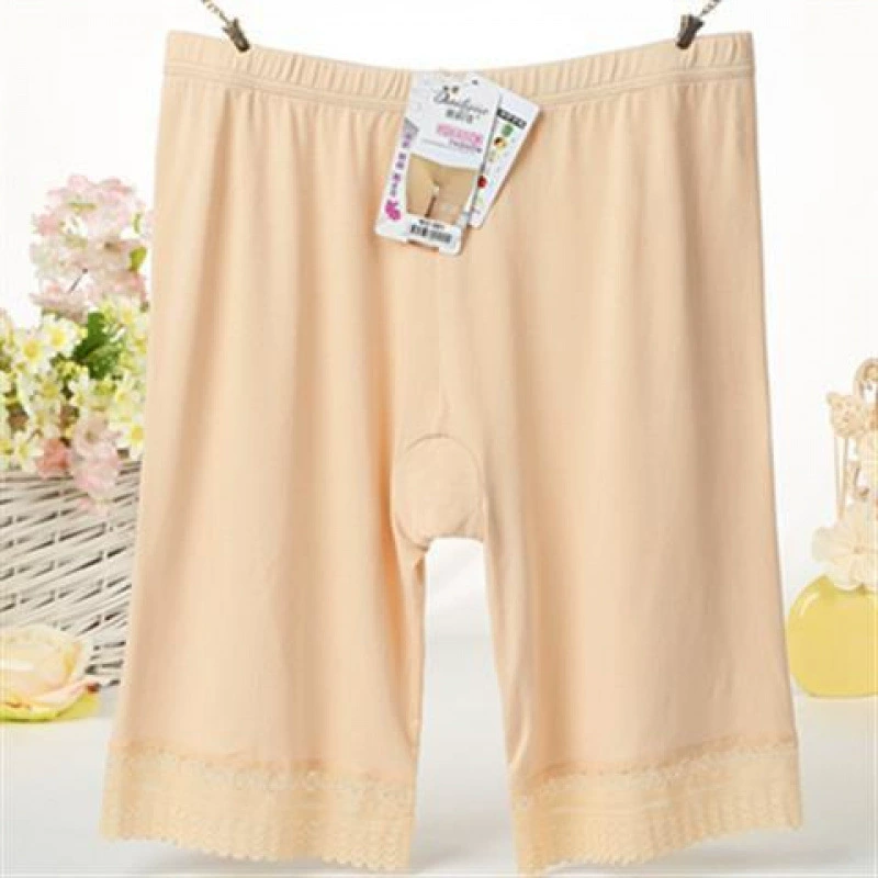 Тонкие женские летние защитные шорты больших размеров из модала длиной пять четвертей.