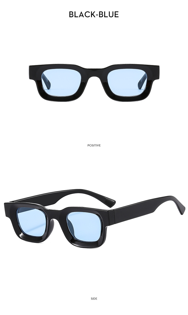 Small Frame Concave Square Hip Hop Punk Sunglasses For Cycling_voghion.com