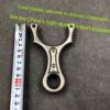 Titanium Slingshot New Single Card Card Slover Bow Outdoor Lock Lock Throat Card TC21 Titanium Slingshot