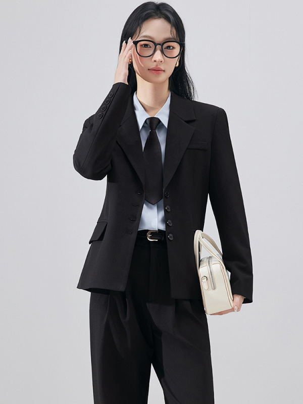 西装外套女生小个子套装公务员大学生面试正装通勤休闲西服考编|undefined