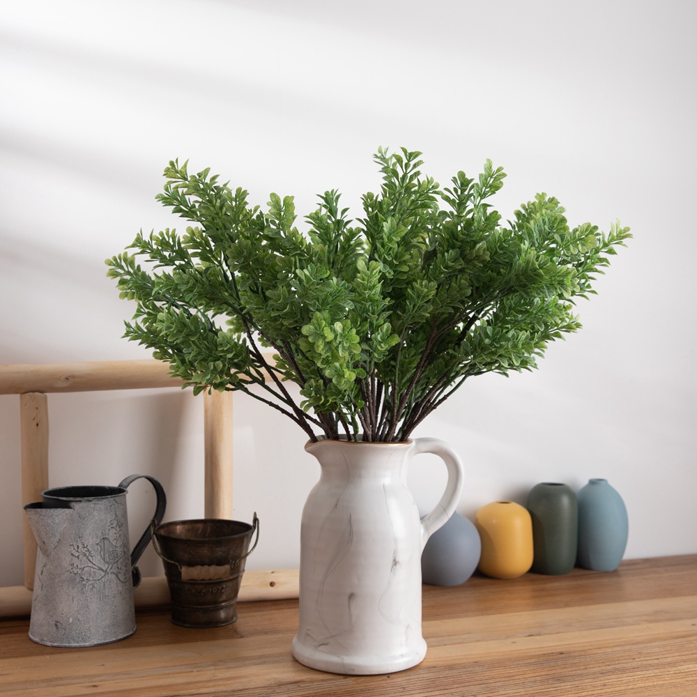 Batch wholesale baby orchid mixed with grass artificial flowers manufacturer fake flowers green plants wedding decoration INS cross-border MW20208