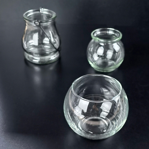 Handmade creative diy material children's mosaic glass candlestick base embryo kindergarten children and students gifts