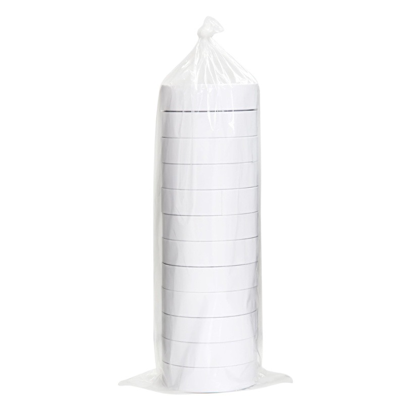 Deli Double-Sided Tape 10Y Cotton Easy-To-Tear Handmade Tape Translucent White Handmade Glue Double-Sided Fixed Glue White