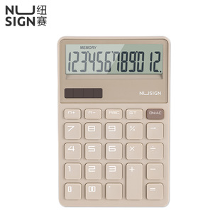 Nussey NS042 Desktop Calculator Solar Dual Power Computer Fashion Color Student Calculator