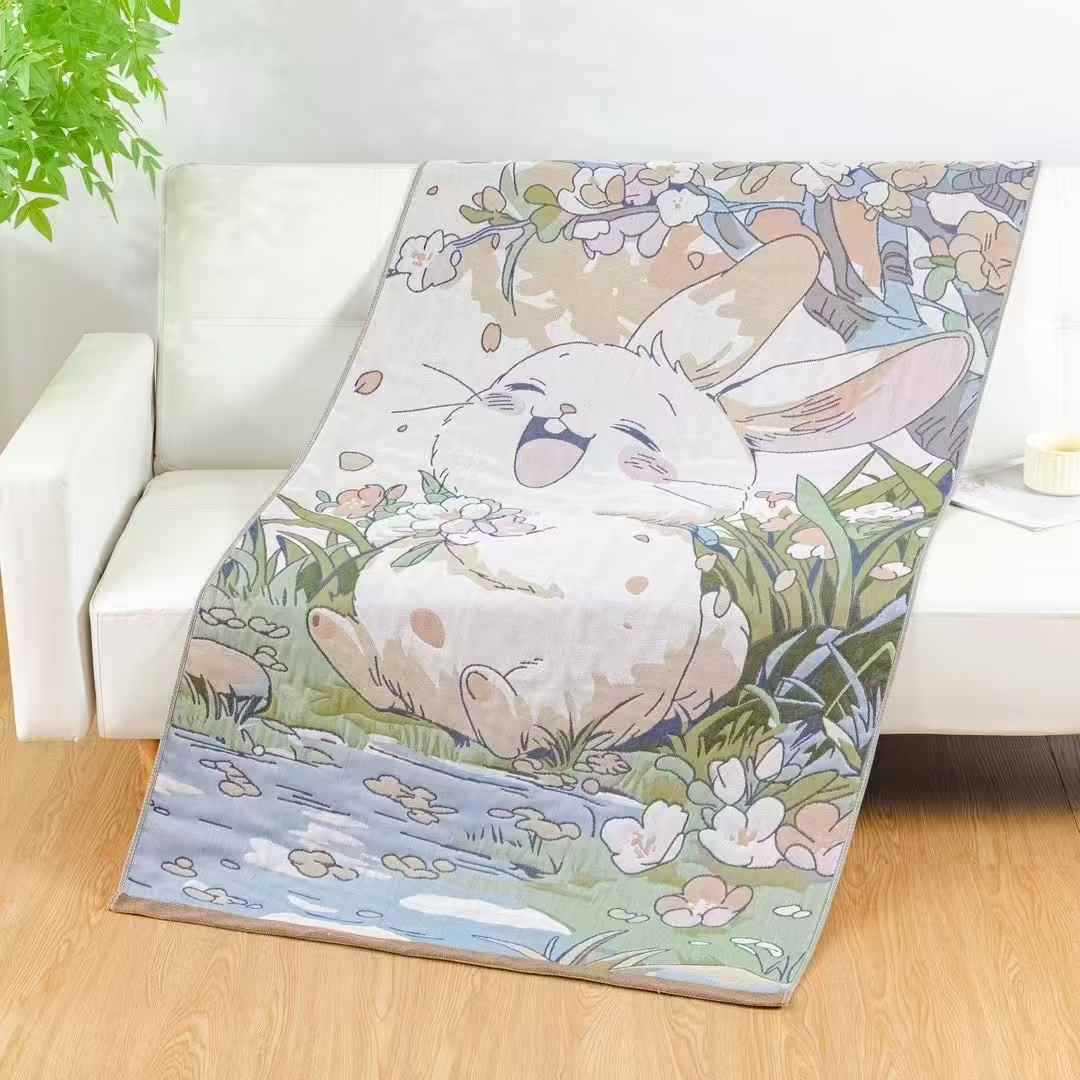 Happy Big White Rabbit