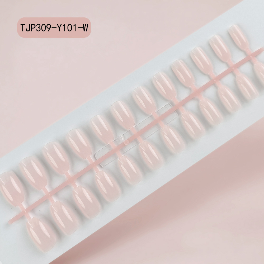 Parche de uñas postizas trapezoidales de ballet largo sin aceite