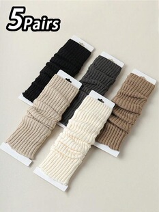 R 50186 Thick Warm Knit Leg Warmers ᘿ���ů���� �W���羳��
