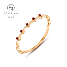 14K��ϸ��ָŮ��Ȼ������ʯAu585�¿�������λƽ��鱦���� 30998